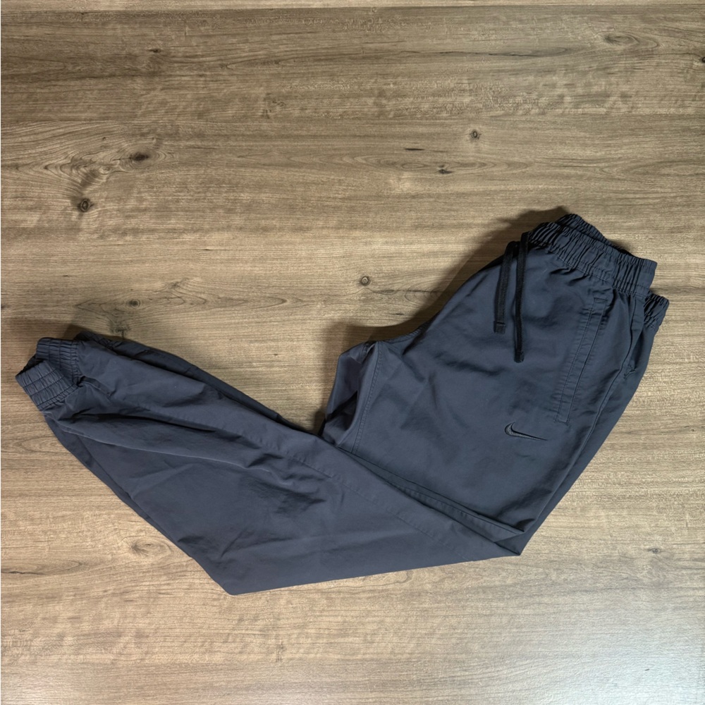 Vintage Y2K 90s’ Nike Blue Tag Windbreaker Stretch Cuff Ankle Workout Pants